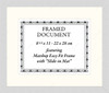 Blank Certificate for fit 1084446 - Moulding  Mat Essentials White Core Polar White Regular Glass Glass Manila Board (Max 32x40) Back 