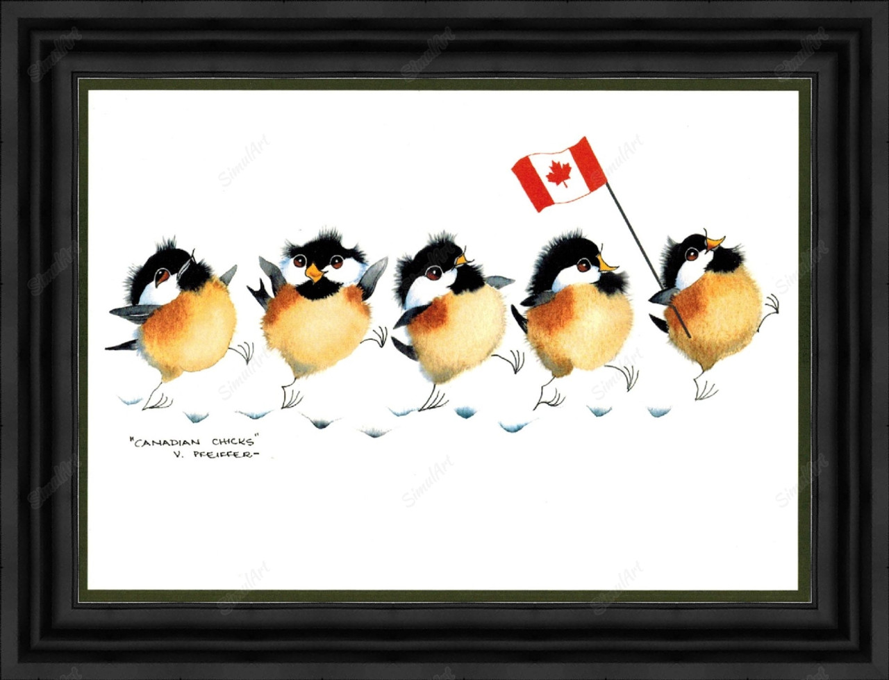Canadian Chicks 1077239 - Moulding 7900  Small Black Step Float Frame 