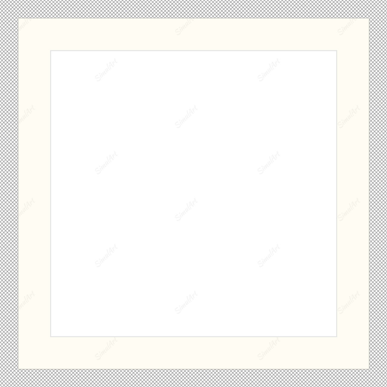 Empty frame for paper item 1077298 - Moulding  Mat Essentials White Core Polar White Regular Glass Glass Manila Board (Max 32x40) Back 