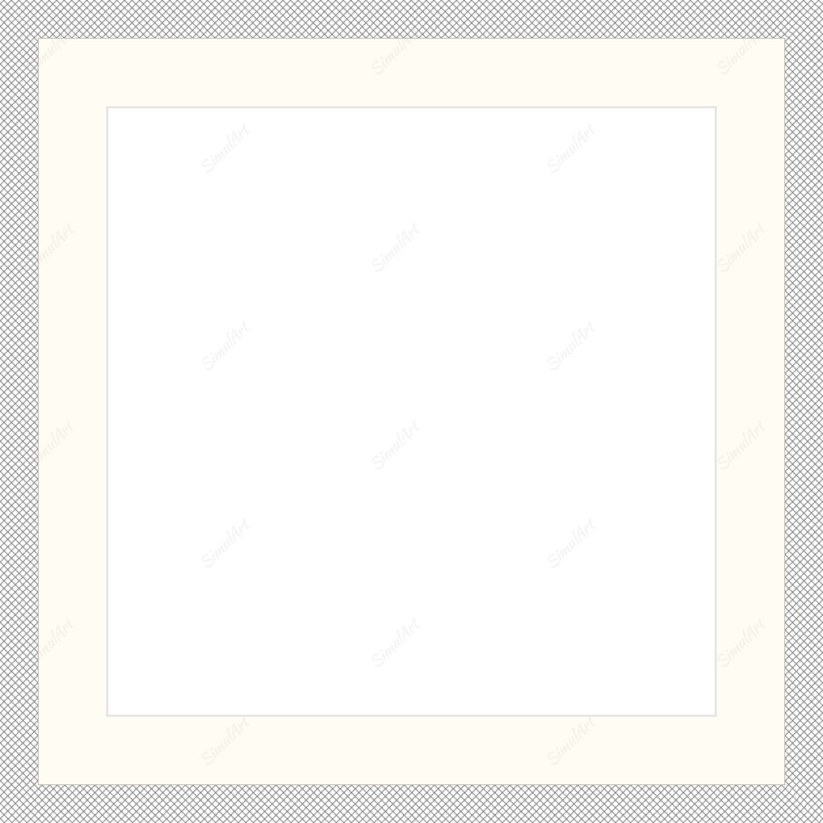 Empty frame for paper item 1077567 - Moulding  Mat Essentials White Core Polar White Regular Glass Glass Manila Board (Max 32x40) Back 