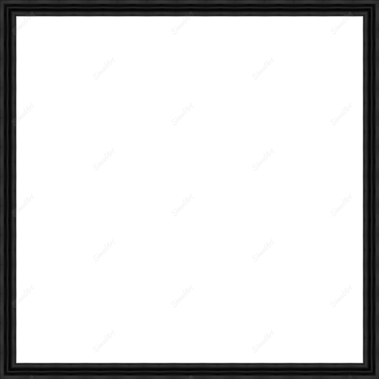 Empty frame for canvas or panel 1077846 - Moulding 7900  Small Black Step Float Frame 
