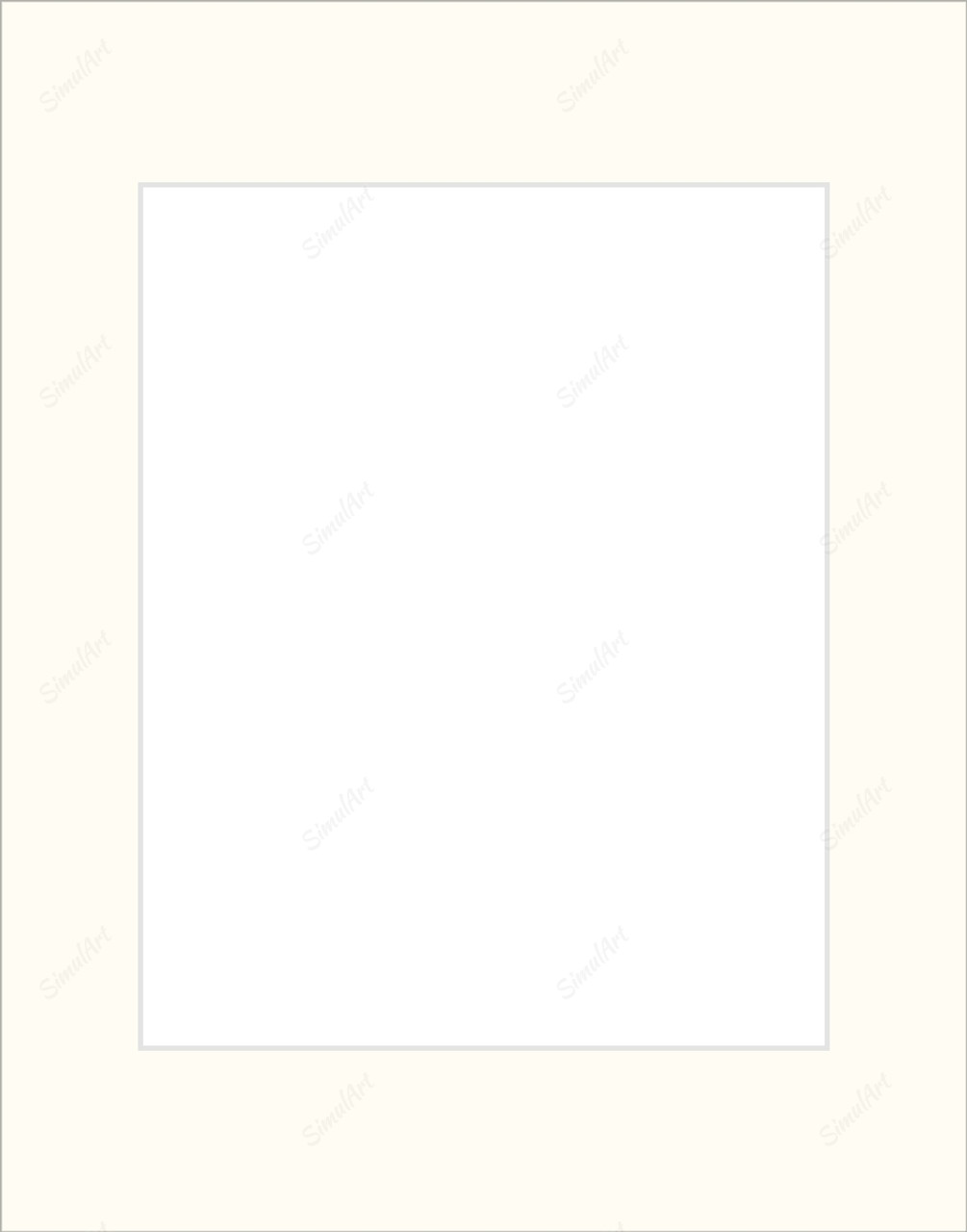 Custom Mats 1078246 - Mat Essentials White Core Polar White  Custom Mats 1078246 - Mat Essentials White Core Polar White