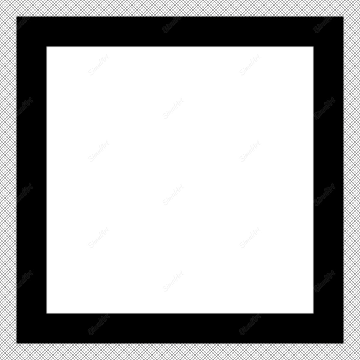 Empty frame for paper item 1080014 - Moulding  Mat Rag CR1577  Raven Black Regular Glass Glass Manila Board (Max 32x40) Back 