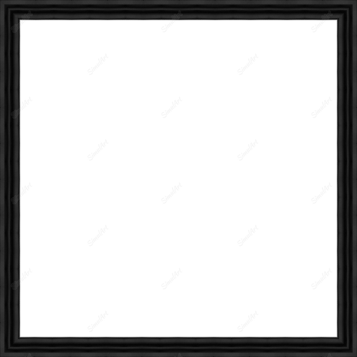 Empty frame for canvas or panel 1081865 - Moulding 7900  Small Black Step Float Frame 