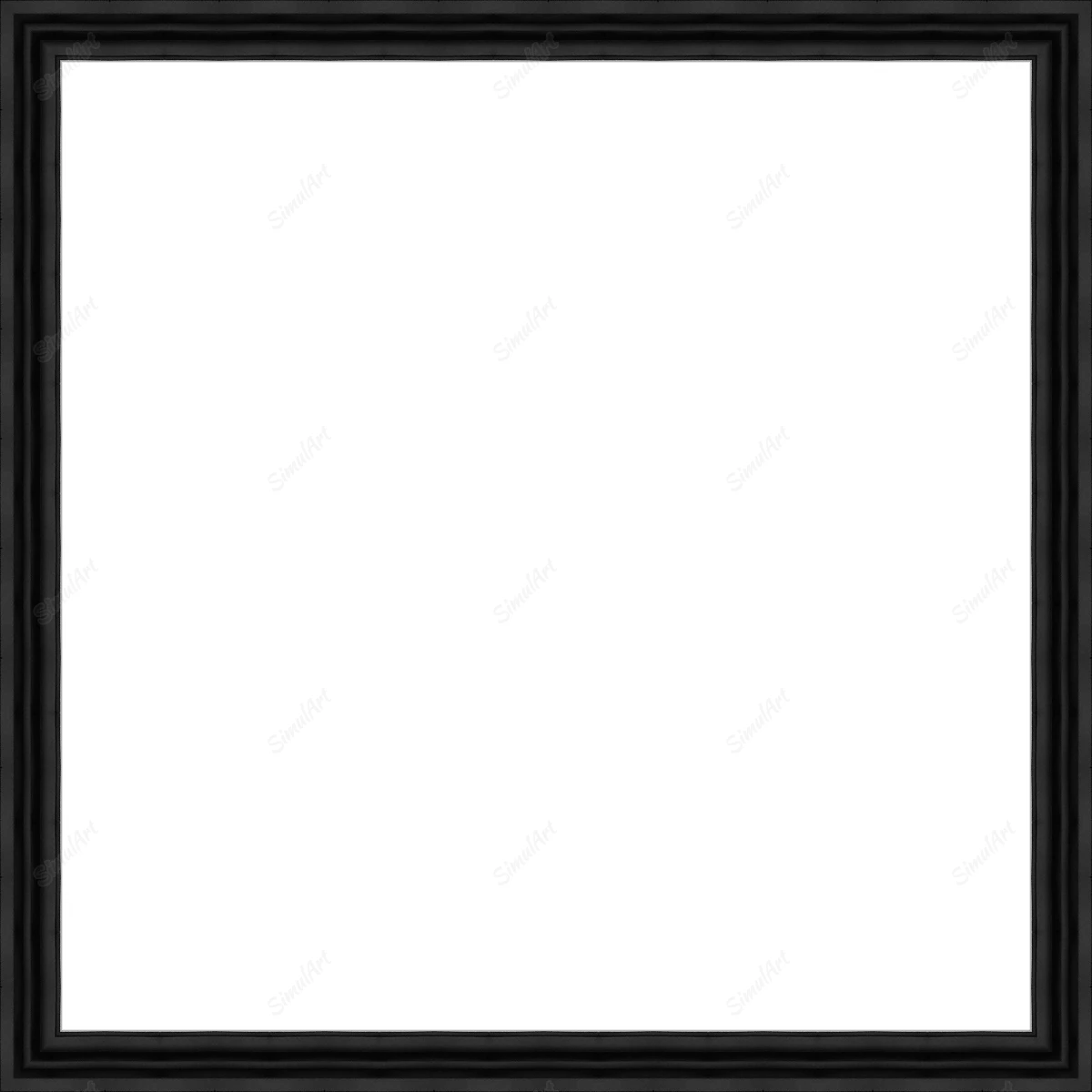 Empty frame for canvas or panel 1082202 - Moulding 7900  Small Black Step Float Frame 