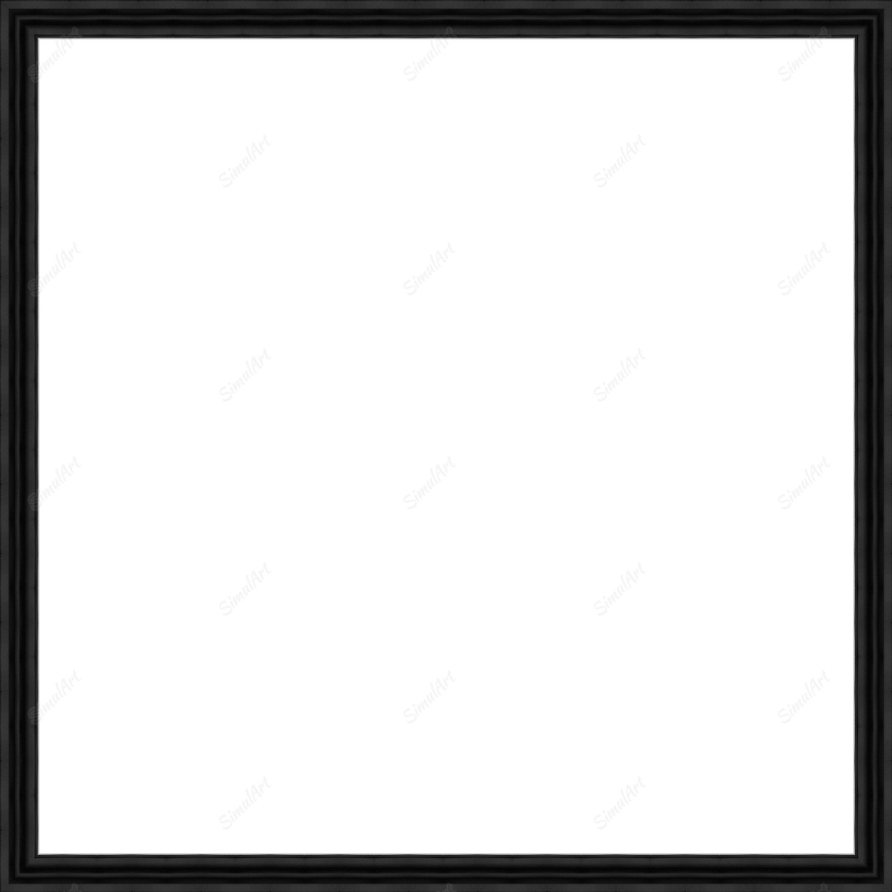 Empty frame for canvas or panel 817169 - Moulding 7900  Small Black Step Float Frame 