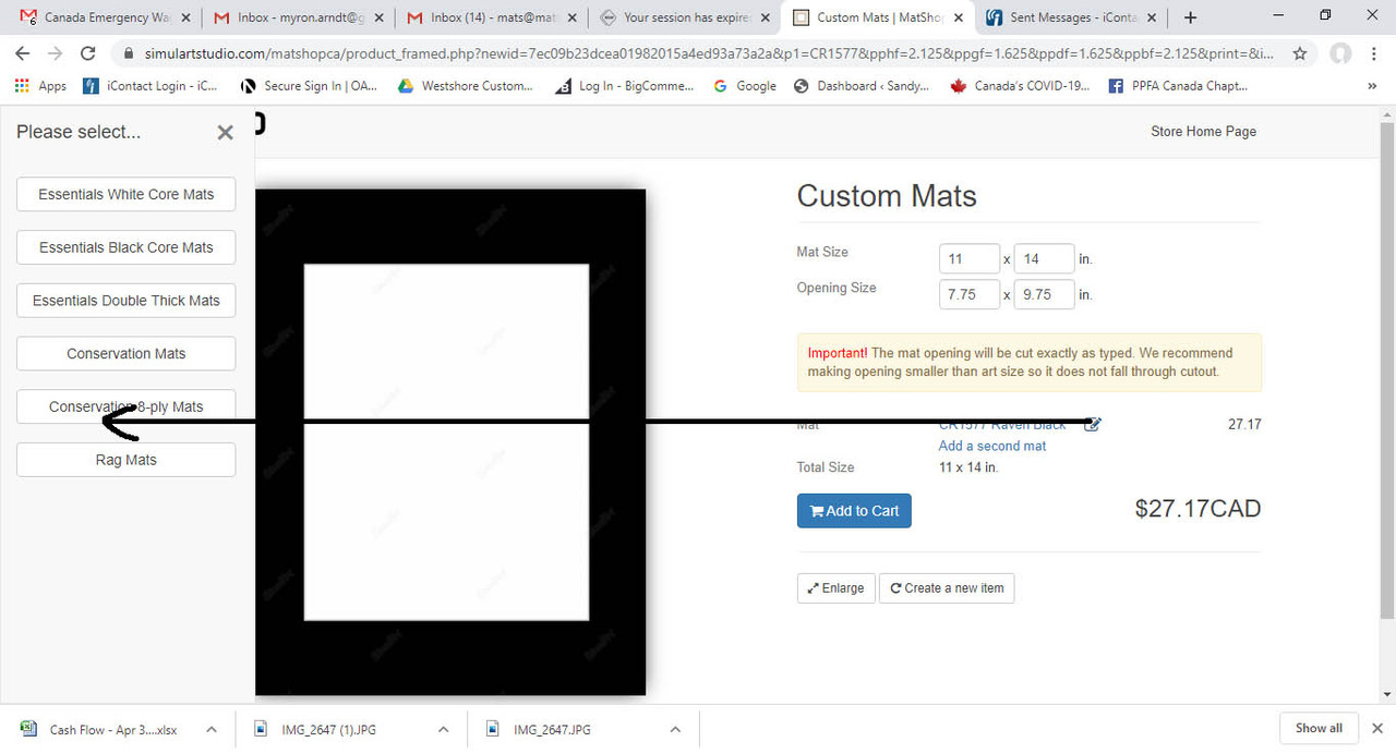 Ordering any custom size online