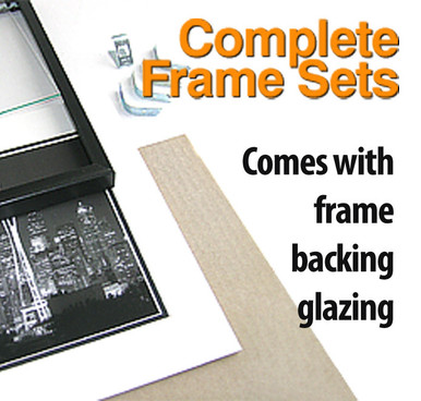 Square Frame Sets with Glass and Backing