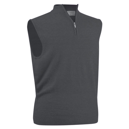 Men's merino wool slipover zip neck manufactured under the Glenbrae brand by Spectrum Yarns