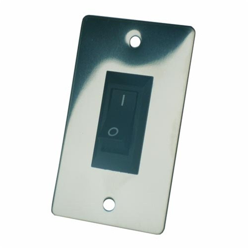ON/OFF Rocker Switch - Metal/Black