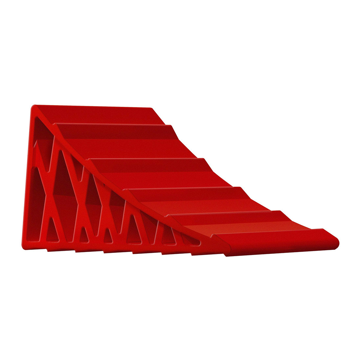 Wide Wheel Chocks in Red - Set of 2