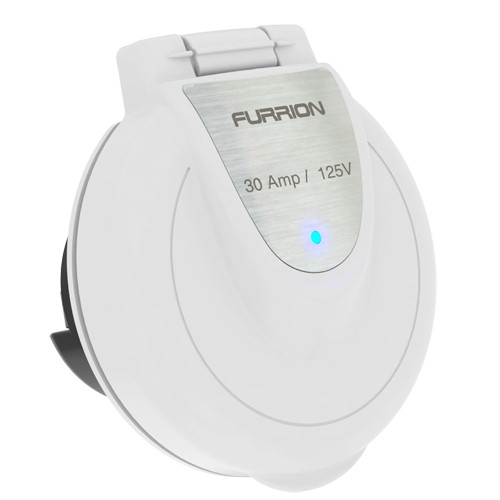 Furrion 30A Inlet - Round White Valox