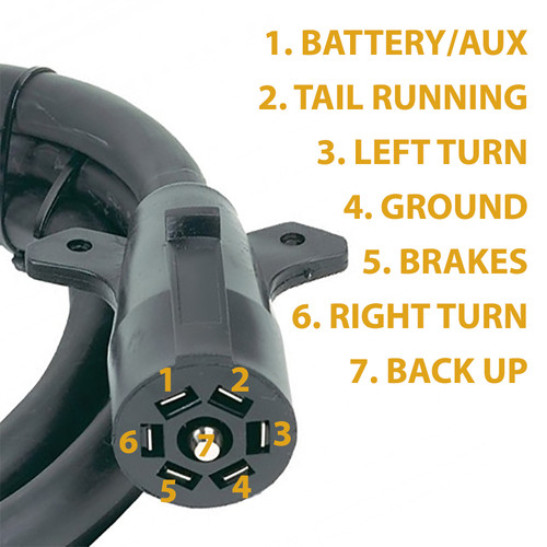 7-Way Molded Trailer Cable