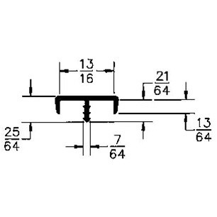 Table Edging 13/16" Lipped  - 25' Pkg