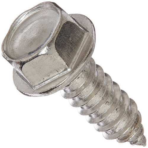 Stainless Hex Washer Head Screws (Pkg of 100)