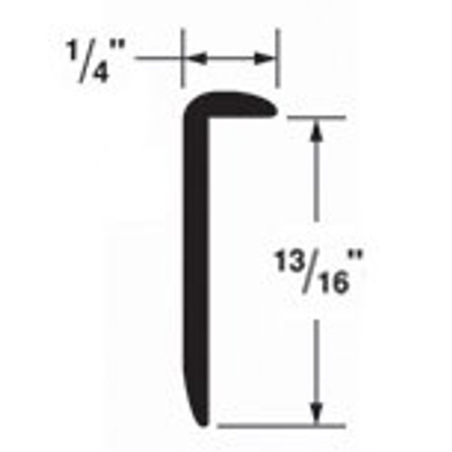 Counter Edge Moulding - 13/16" Satin