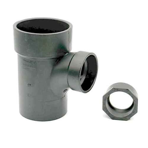 Sanitary Tee 3" x 3" x (1-1/2" or 2")