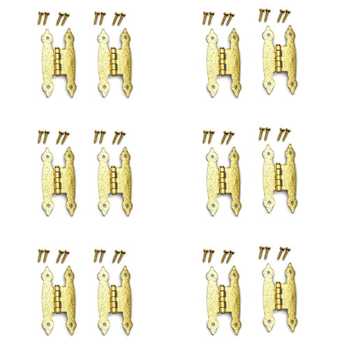CLEARANCE: 3/8" Offset Embossed "H" Hinge - 6 Pairs