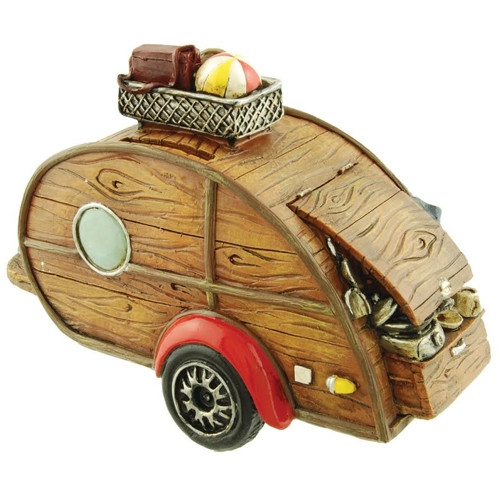 Woody Teardrop Coin Bank