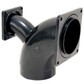 Valterra 90° Ell with 3" and 1-1/2" Flanges and Spigot Outlet