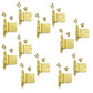 CLEARANCE: 3/8" Offset Embossed Inset Hinge  - 6 Pairs