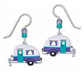 Road Trip Earrings In Purple and Teal