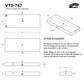 55" x 21" x 5" Gray Water Tank