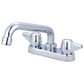 Central Brass Polished Chrome Faucet - 4" Installation - 6" Tube Spout
