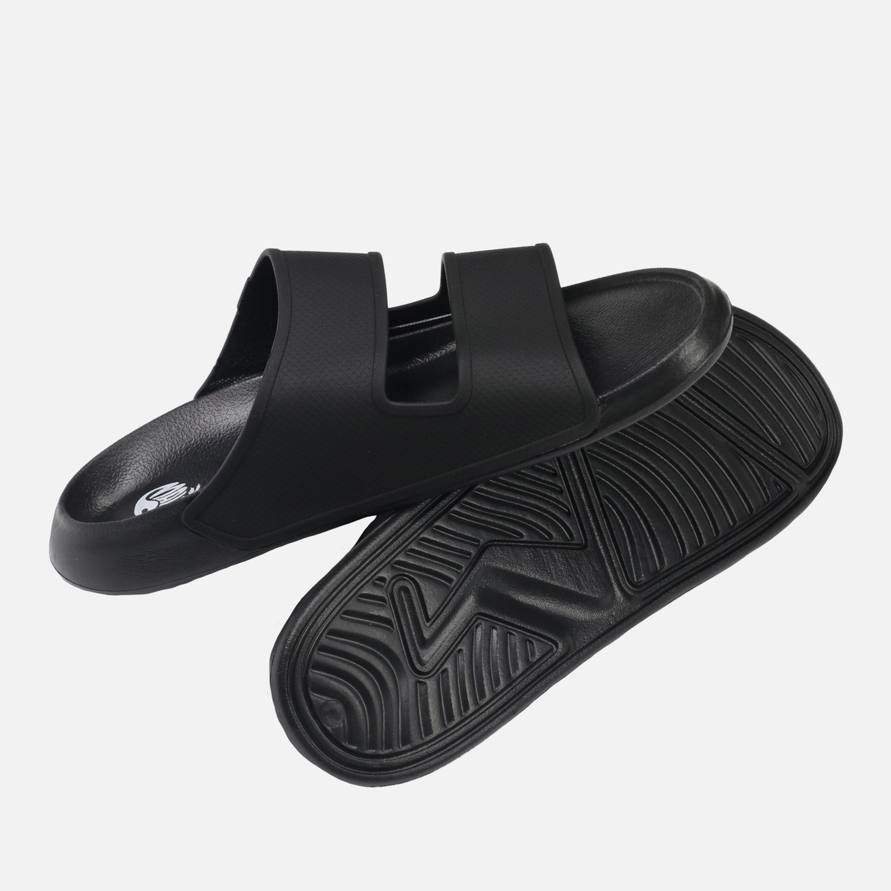 THE STAR CLUB　/ 　TWO BAND MEN　/　35TH Men's Black 2 straps sliders - Eagles Beachwear