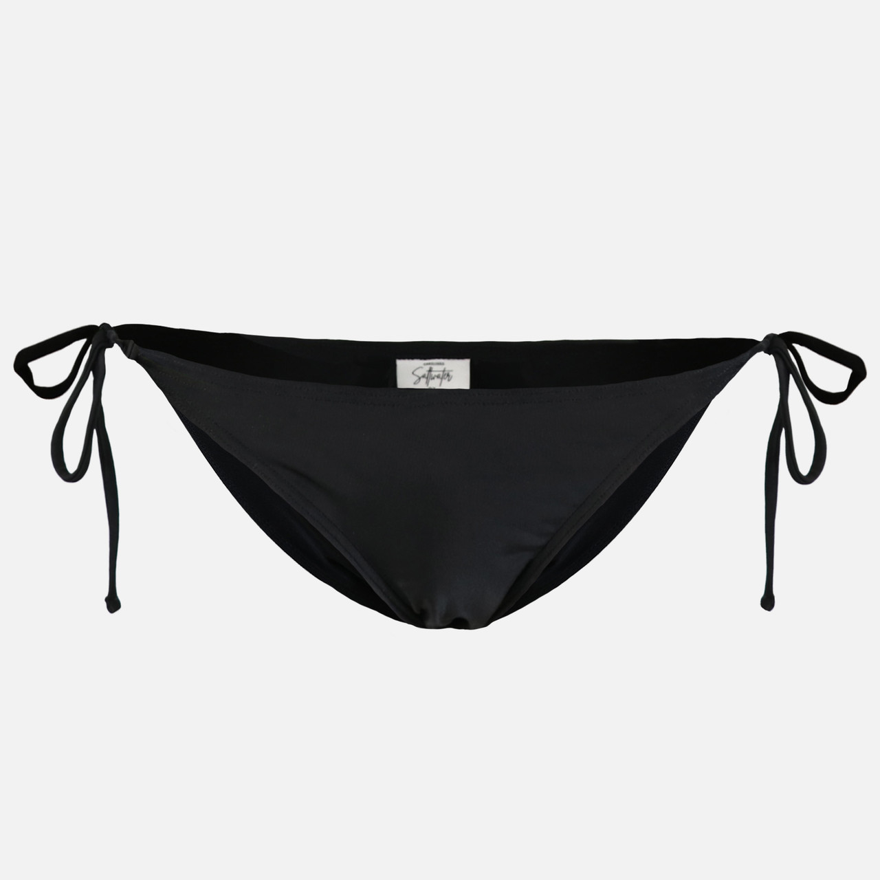 BLACK SIDE STRING BOTTOM - Eagles Beachwear