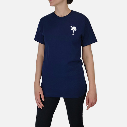 Women's Navy Palmetto Moon Tee