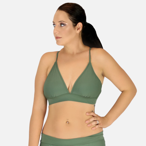 Olive Banded Bralette Top