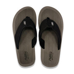Men's Black  W/Grey sole flip flops