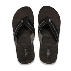 Men's Black W/Stitch  flip flops