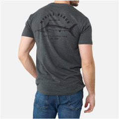 Men's-H.Charcoal- 'Marlin fish' Tee