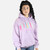 Fuzzy-letter MB Hoodie lavender