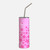 Turtle pattern Pink Travel Cup w/Straw 20oz