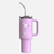 Pastel Pink Palmetto Handle Travel Cup w/Straw 30oz