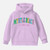 Kids Fuzzy Letter Patch Hoodie