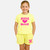 GIRLS NEON YELLOW SHORTS