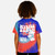 GIRLS ORANGE/BLUE TIE DYE TEE