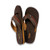 Men's Brown W/Stitch  flip flops