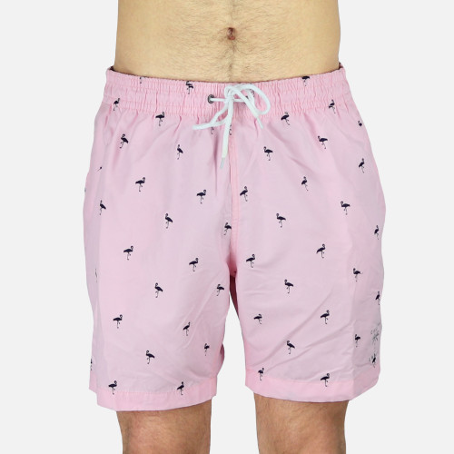 Men's Pink Flamingos Swim Trunks