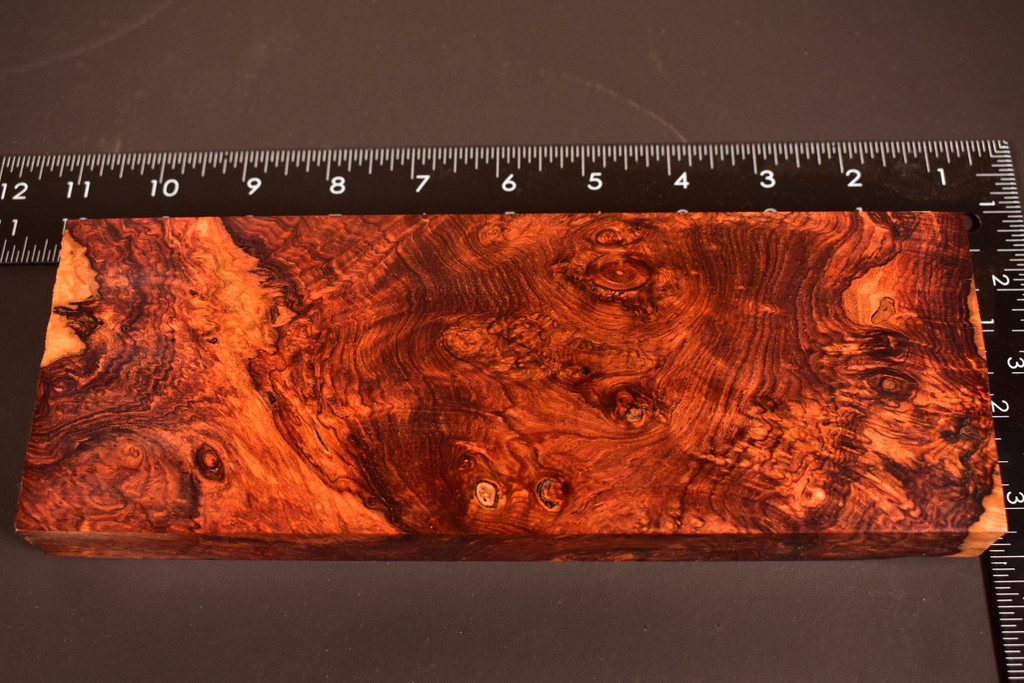 Honduras Rosewood Burl 68 (3.5 x 1 x 9.5)