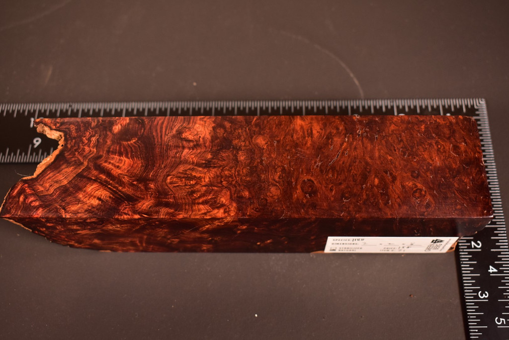BEST Honduras Rosewood Burl 71 (2 x 2 x 8)