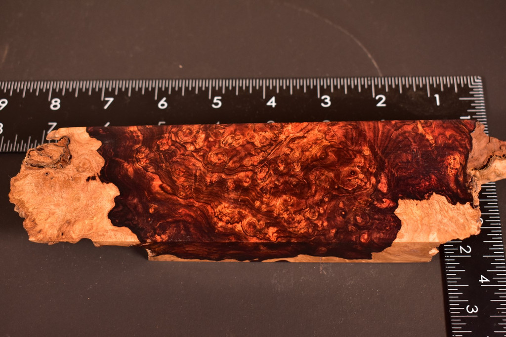 BEST Honduras Rosewood Burl 74 (2 x 1.05 x 6.7)
