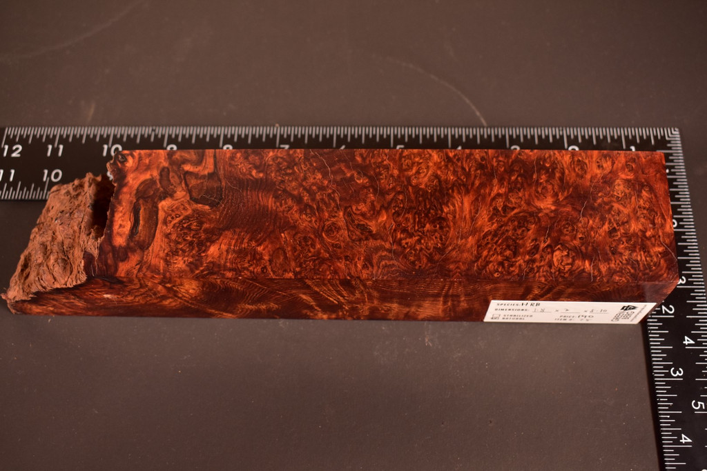 Honduras Rosewood Burl 75 (1.8 x 2 x 8-10)