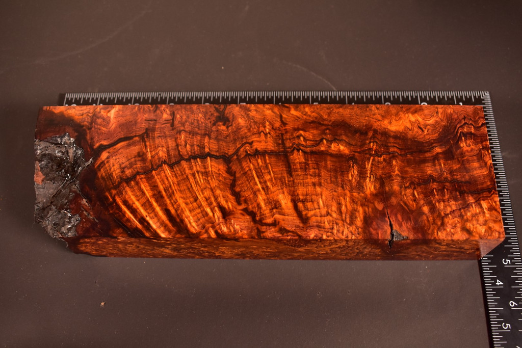 Cocobolo Burl 19 (3.3 x 1.7 x 10.75)