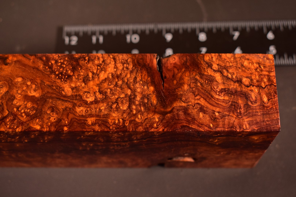 Cocobolo Burl 19 (3.3 x 1.7 x 10.75)