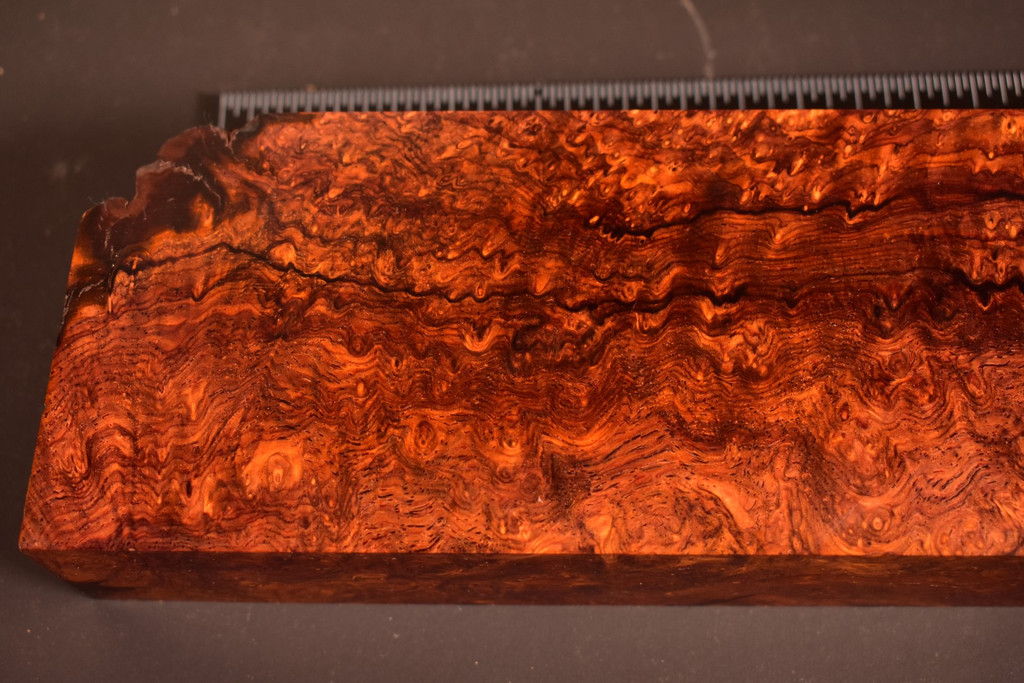 Cocobolo Burl 19 (3.3 x 1.7 x 10.75)